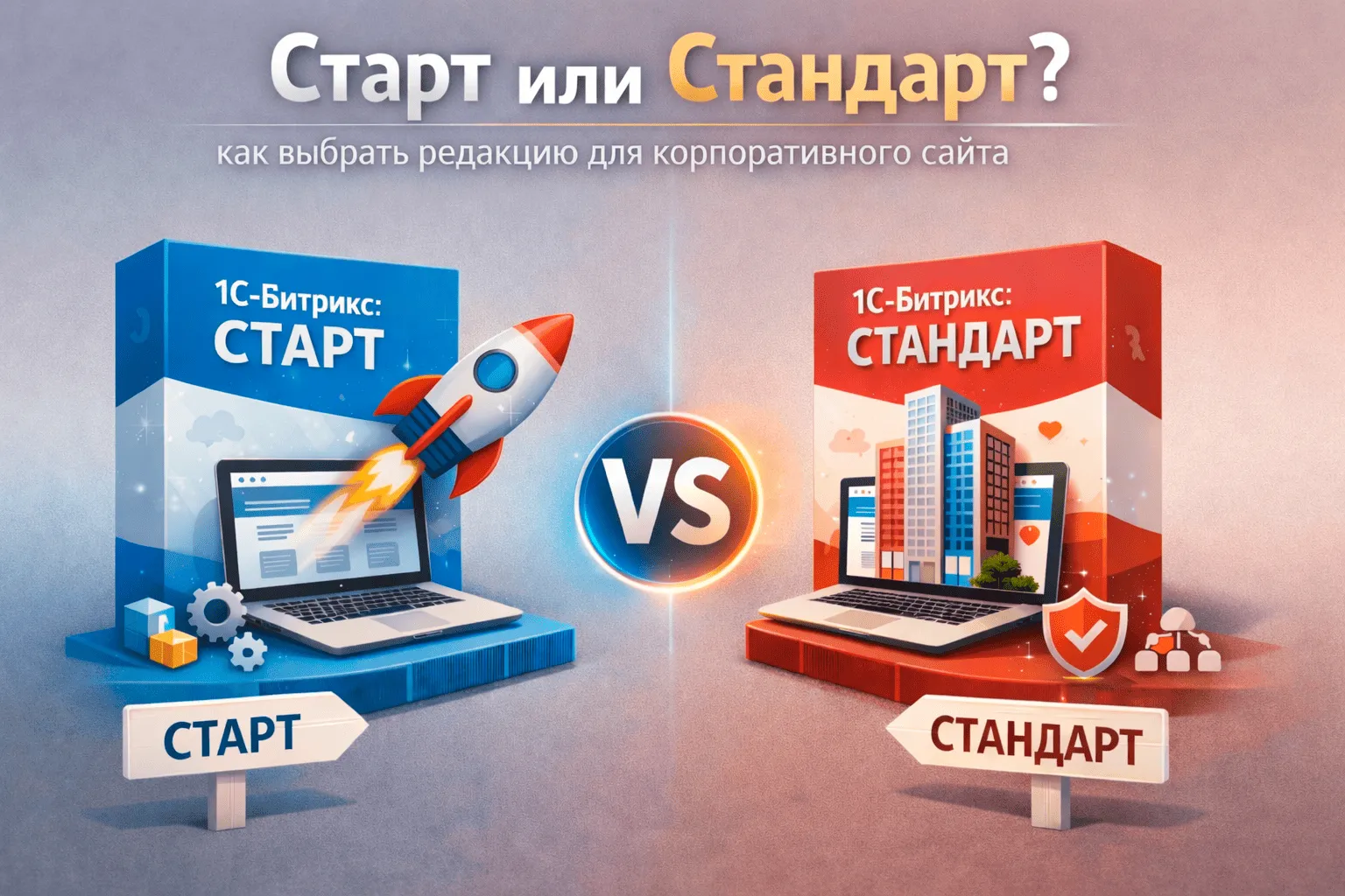 Старт или Стандарт: как выбрать редакцию для корпоративного сайта в Красноярске